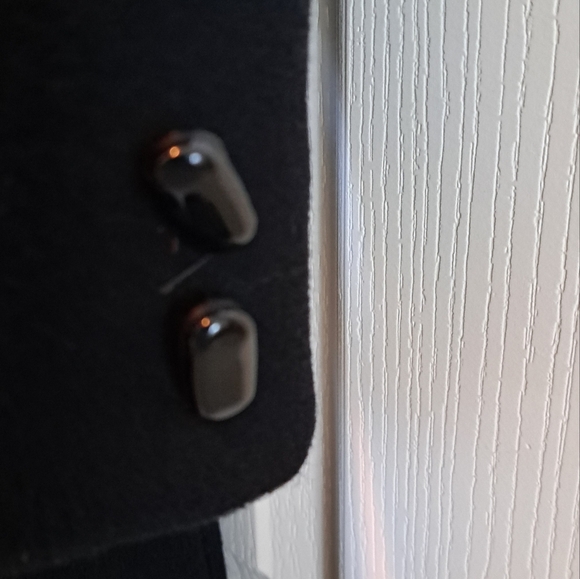 Black Wool Dress Coat - Picture 4 of 6